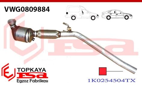 Volkswagen Caddy 3 1.9 Tdi Katalitik Konverter Euro 4 2005 >…