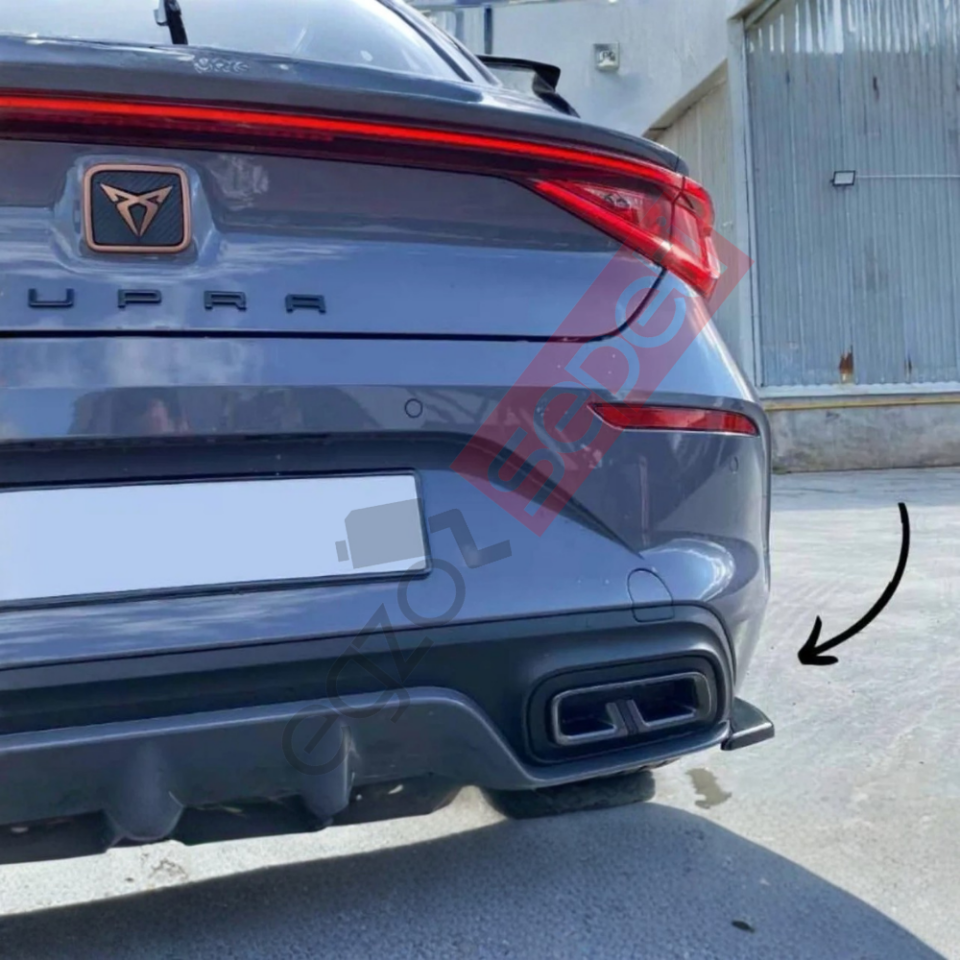 Cupra Formentor/Leon Difüzör Yan Flaplar Pianoblack