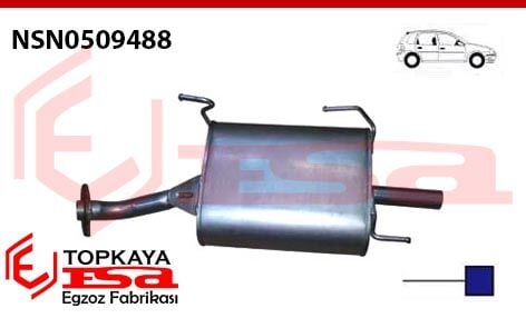Nissan Almera 1.4 / 1.6İ 16V Arka Susturucu Borulu 1995 > 2000