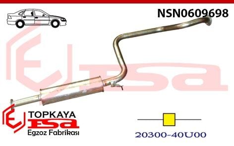 Nissan Maxima Qx 2.0İ / 3.0İ V6 Orta Susturucu Borulu 1994 > 2000