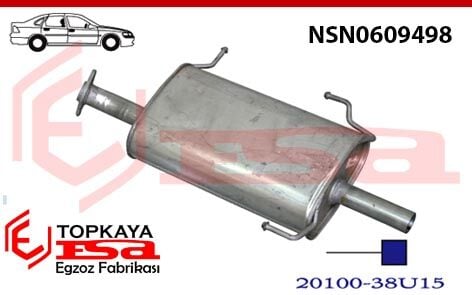 Nissan Maxima Qx 2.0İ / 3.0İ V6 Arka Susturucu Borulu 1994 > 2000