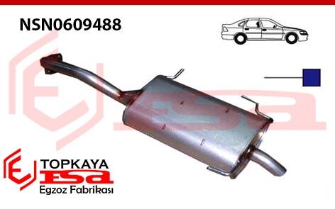 Nissan Maxima 2.0Ca Arka Susturucu Borulu 2003 > …