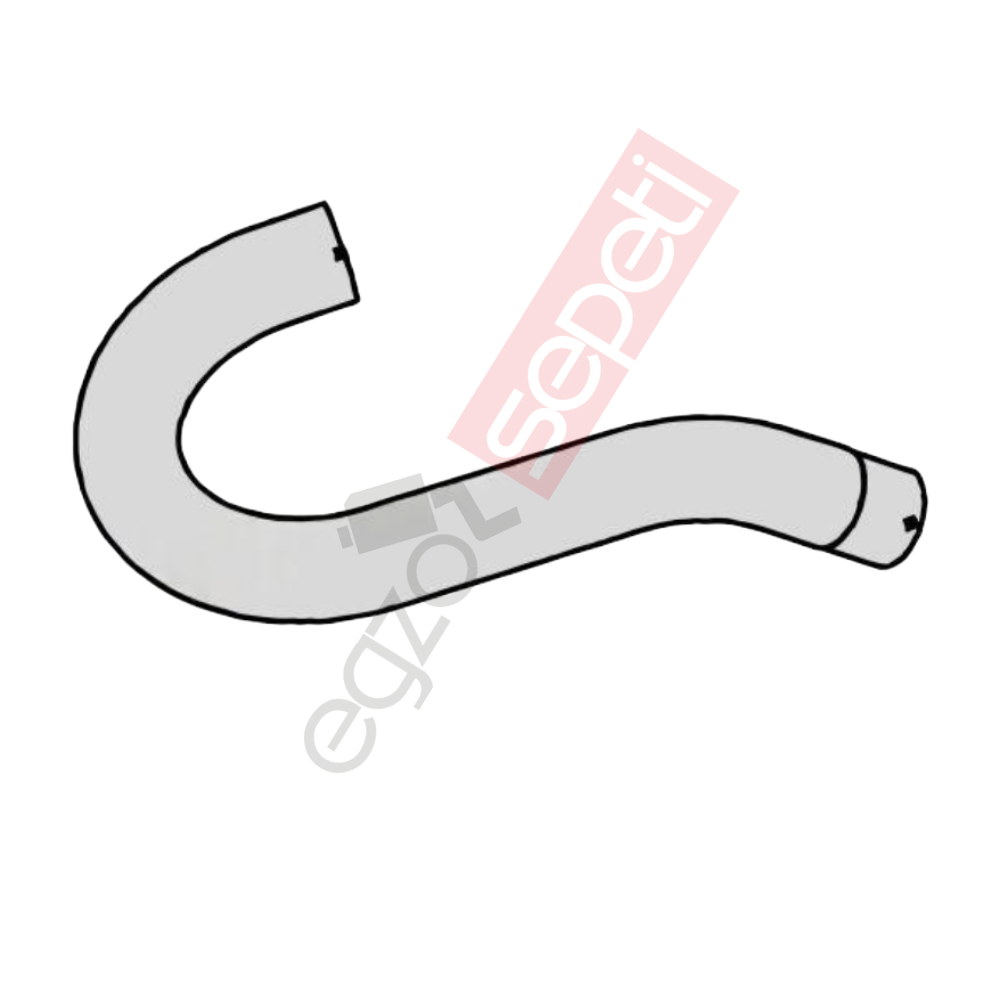 Man M2000L Boru, Egzoz Çıkış, E2, 81152040302 Man M2000L Ø101,6 Alusi,