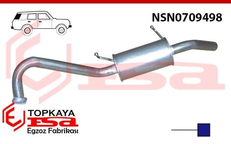 Nissan Pathfinder 3.3 Benzinli Arka Susturucu Borulu 1998 > ...