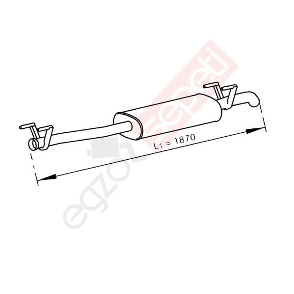 Mercedes Sprinter Egzoz Susturucu, E4, 9064902101 Alusi, Tip:I,