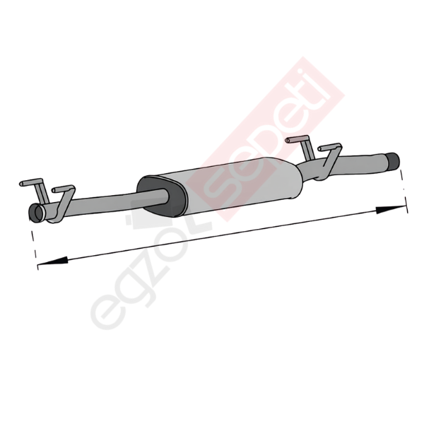 Mercedes Sprinter Egzoz Susturucu, E4, 9064902201 Alusi, Tip:I,