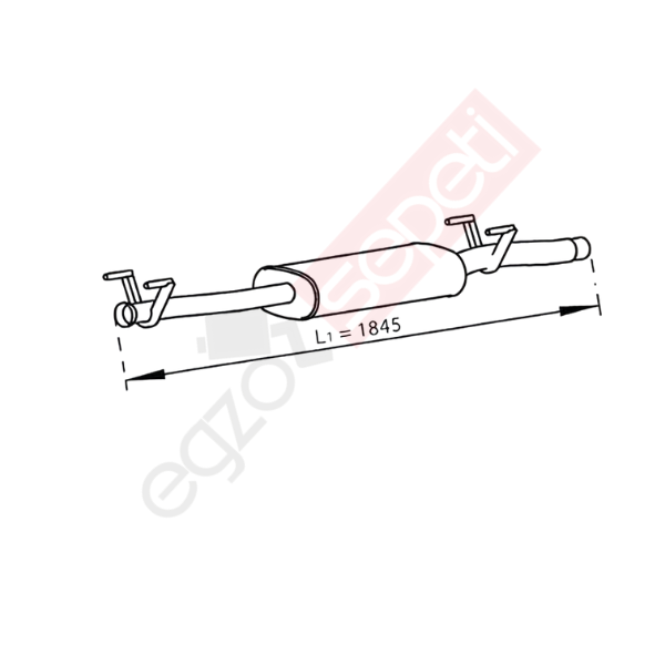 Mercedes Sprinter Egzoz Susturucu, E4, 9064902201 Alusi, Tip:I,