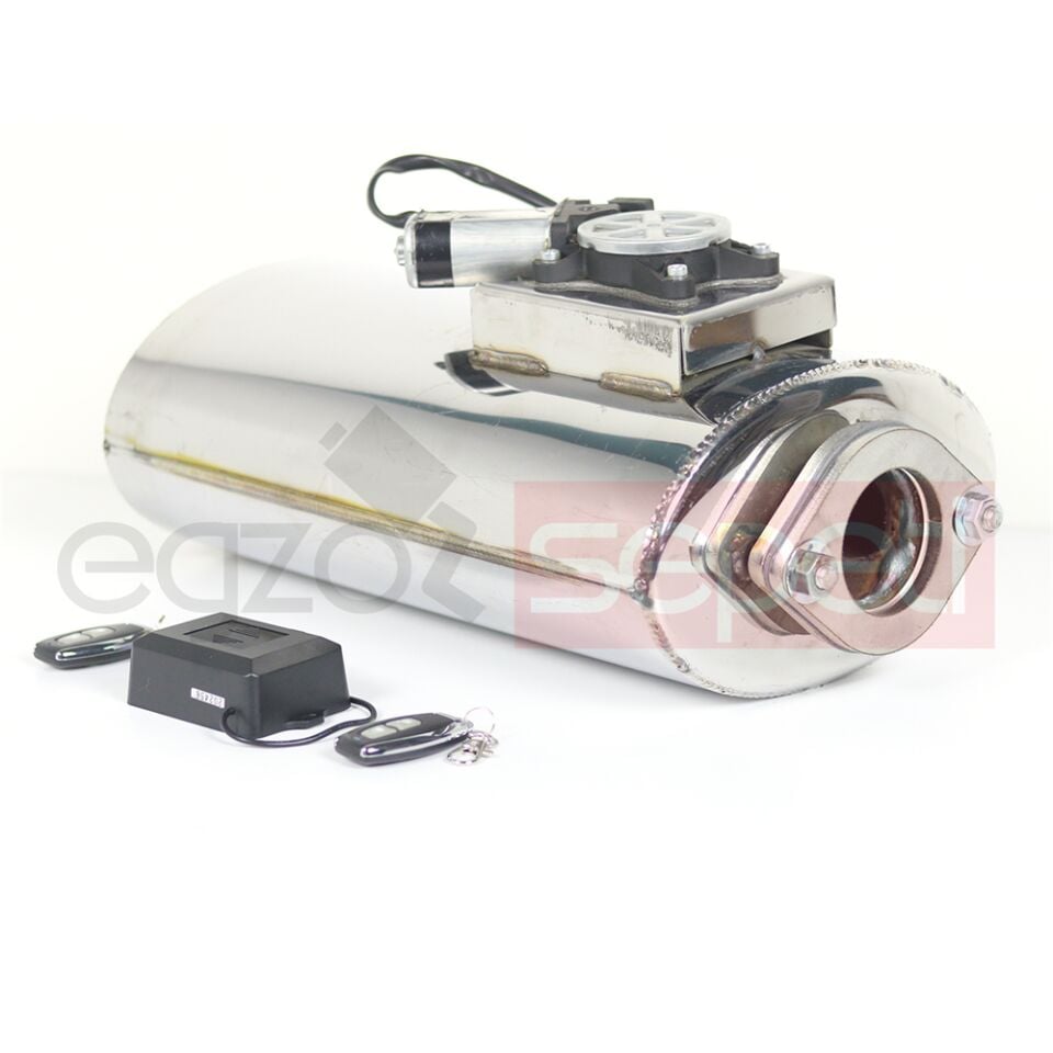 Varex Egzoz 60 mm Krom Flanşlı Sistem + Uzaktan Kumanda Beyni Çift Anahtarlı