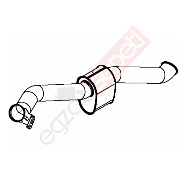 Scania Egzoz Susturucu, E5, 1450500 Alusi, Tip:I,
