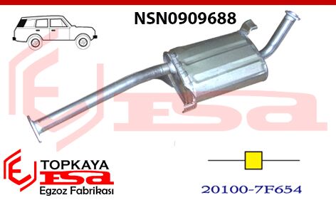 Nissan Terrano (II) 2.7Td Orta Susturucu Borulu Uzun Şase 1999 > 2006