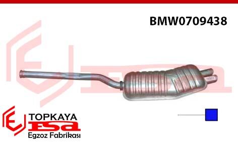 Bmw 3.20İ E36 Arka Borulu Baskılı Tek Çıkış 1990 > 1999