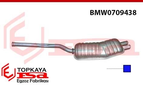 Bmw 3.20İ E36 Arka Borulu Baskılı Tek Çıkış 1990 > 1999