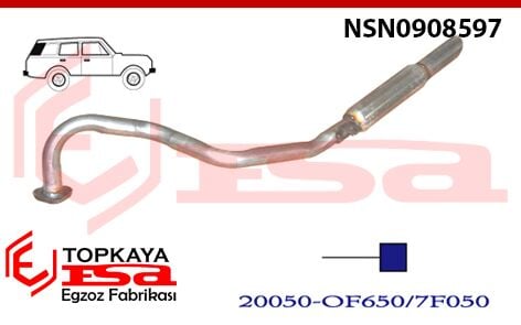 Nissan Terrano 2.7 Td 4X4 Çıkış Borusu Susturucu 1993 > 1999