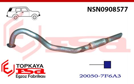 Nissan Terrano 2 2.7 Td Çıkış Borusu 1999 > 2006