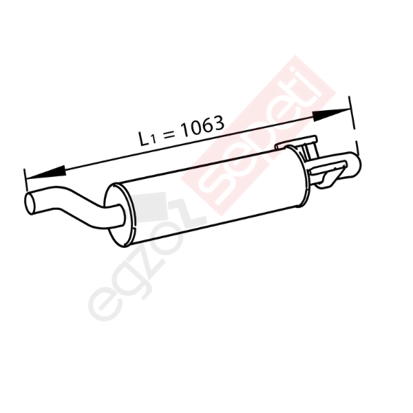 Mercedes Sprinter Egzoz Susturucu, E4, 9064900801 Alusi, Tip:I,