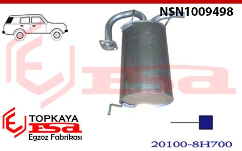 Nissan X Trail Arka Susturucu Borulu 2.0İ / 2.5İ / 2.2Td 2003  > ...