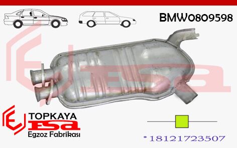 Bmw 5.20İ Orta Susturucu Baskılı E34 1990 > 1997