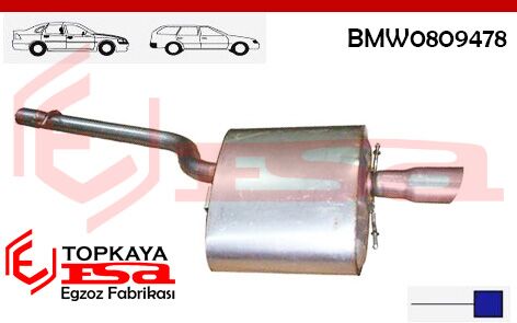 Bmw 5.20 Td Arka Susturucu Borulu E60 2004 > …