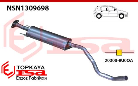 Nissan Note 1.6İ 16V Orta Susturucu Borulu 2006 > 2007