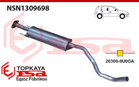 Nissan Note 1.6İ 16V Orta Susturucu Borulu 2006 > 2007