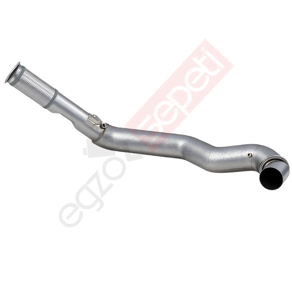 Iveco Boru, Egzoz Ön, E6, 5801766442 Ø110 Alusi, Spiral (P), İzolasyonlu, Gri
