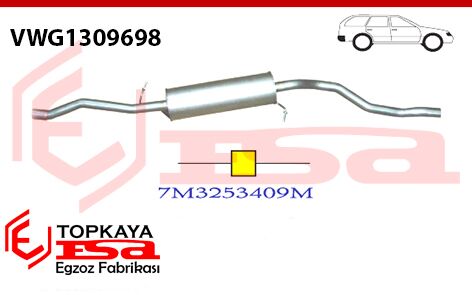 Volkswagen Sharan 1.9 Tdi Orta Borulu 1995 > 2010