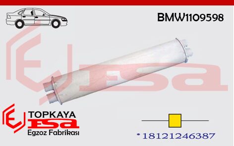 Bmw 5.28 Orta Susturucu Çift Çıkışlı (Uzun) E12 1975 > 1981