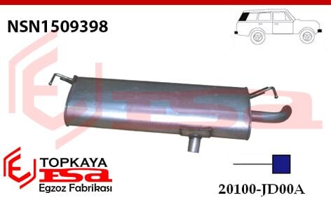 Nissan Qashqai 1.6İ 16V Arka Susturucu 2006 > …