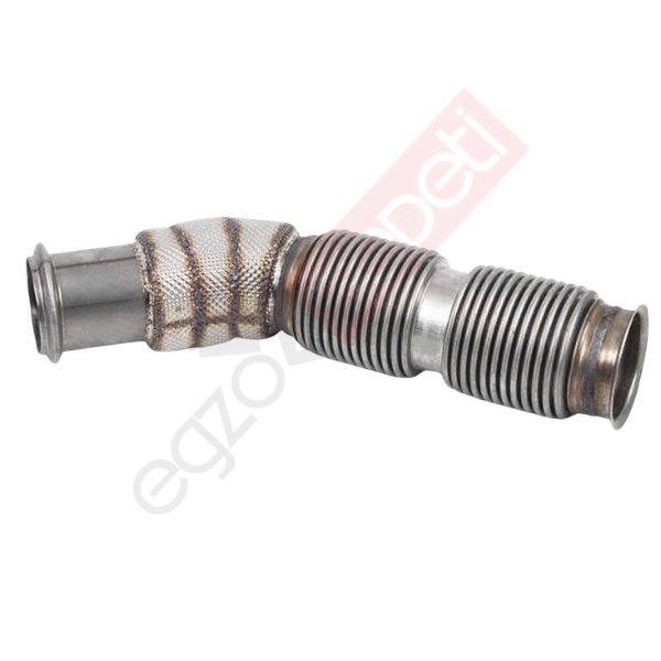 Daf LF Boru, Egzoz Ön, E6, 1708979  Ø88,9 Inox, Flexli (Körük), İzolasyonlu,
