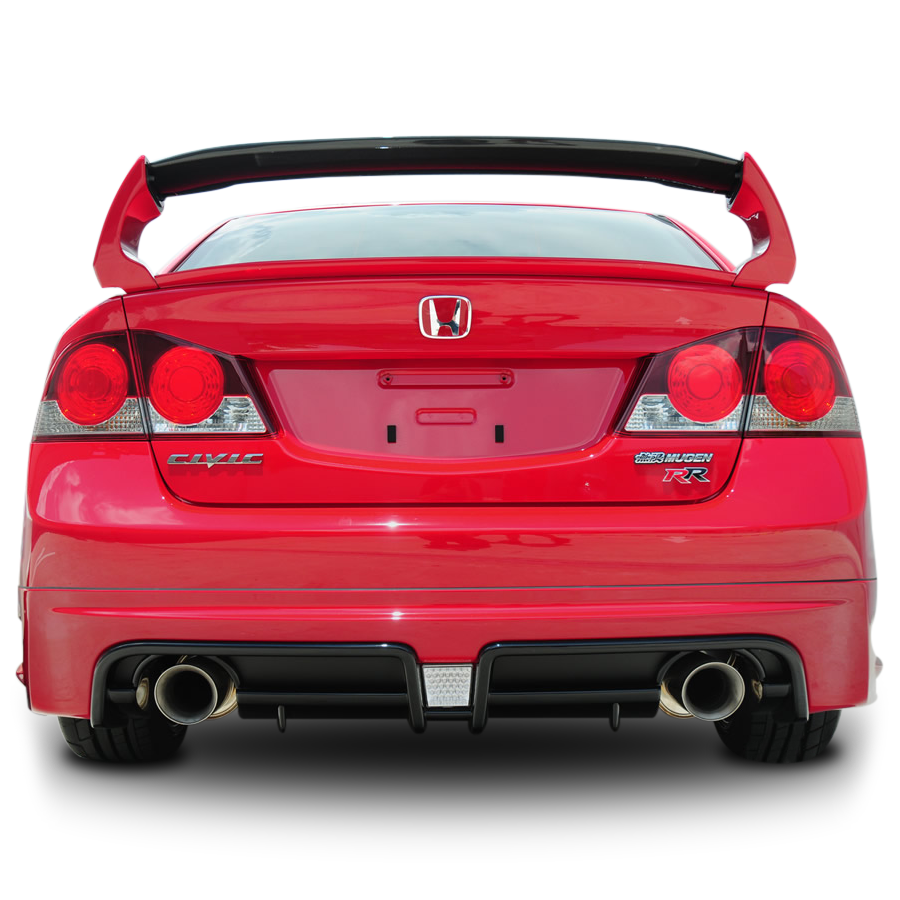 Honda Civic FD6 Mugen RR Çift Çıkış Arka Tampon Eki