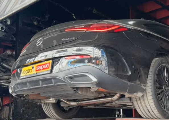 Mercedes CLE Çift Varex Komple Krom 60 mm