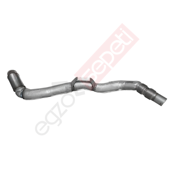 Mercedes Actros Boru, Egzoz Ön, E6, 9604901450 Ø127 Inox, Flexli (Körük),
