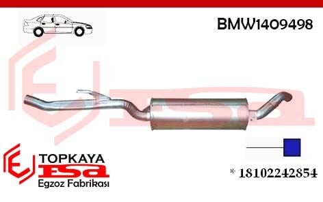 Bmw 5.24 Td 2.4 Arka Susturucu Borulu 1988-1991