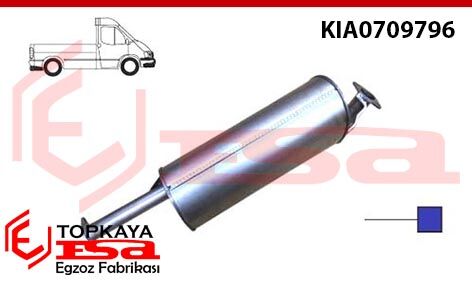 Kia Bongo K2900 Orta Susturucu Borulu 2011 > ..