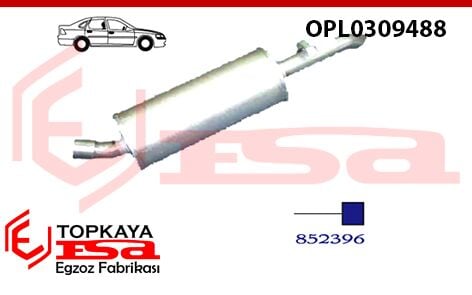 Opel Record 1.8 / 2.0İ Arka Susturucu 1977 > 1986