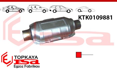 Katalitik Konverter Euro 3 Oval