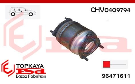 Chevrolet Kalos 1.2İ - 1.4İ 2004 > 2008 Katalitik Konvertör Euro 4