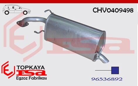 Chevrolet Kalos 1.2/1.4İ Arka Susturucu Borulu Hb 2003>…
