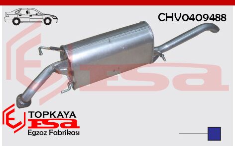 Chevrolet Kalos 1.2/1.4İ Arka Susturucu Borulu Sdn 2003-2006