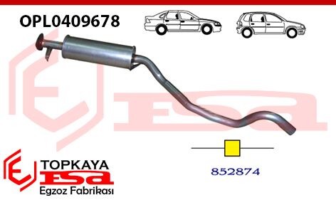 Opel Vectra A 1.6 Orta Susturucu Borulu 1988 > 1995