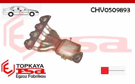 Chevrolet Cruze 1.6 Ls Katalitik Konvertör Euro 4 Metalik 2009 > 2010