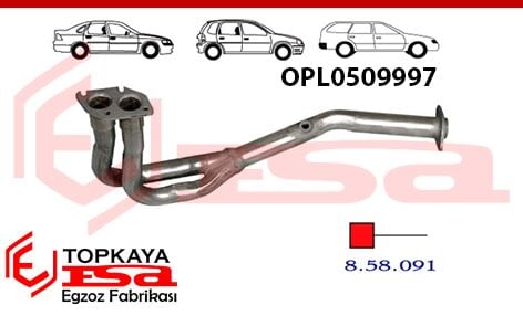 Opel Vectra B 2.0İ 16V Ön Boru 1995 > 2003