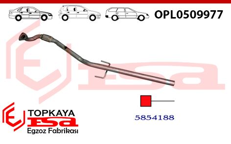 Opel Vectra C 1.6İ / 1.8İ Ön Boru Spiralli 2002 > ...