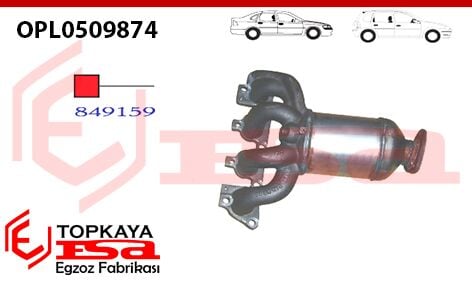 Opel Vectra C 1.6 Katalitik Konverter Euro 4 2005 > 2008