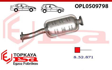 Opel Vectra A 2.0 / 1.8 16V Ön Susturucu Flanşlı 1988 > 1995