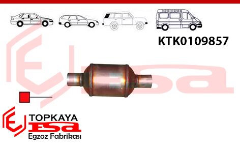 Katalitik Konverter Euro 2 Yuvarlak Seramik