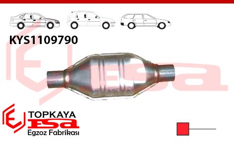 Katalitik Konverter Yerine Baskılı Susturucu Üniversal Ф60 Mm