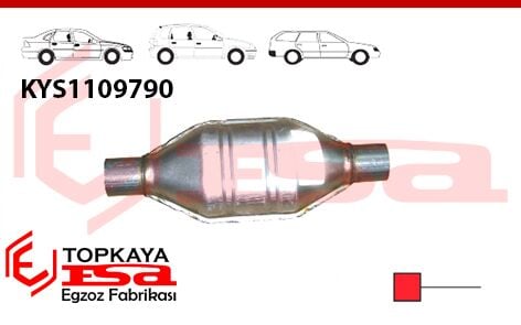 Katalitik Konverter Yerine Baskılı Susturucu Üniversal Ф60 Mm