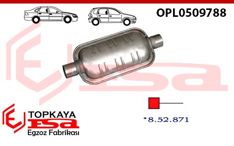 Opel Vectra A 2.0 / 1.8 16V Ön Susturucu 1988 > 1992