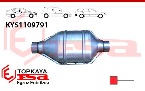 Katalitik Konverter Yerine Büyük Baskılı Susturucu Üniversal Ф60 Mm